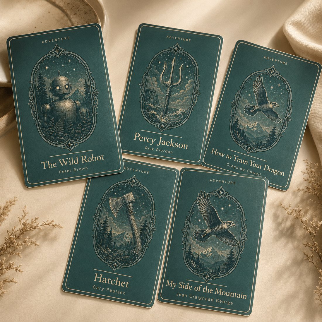 Adventure shelf sticker cards