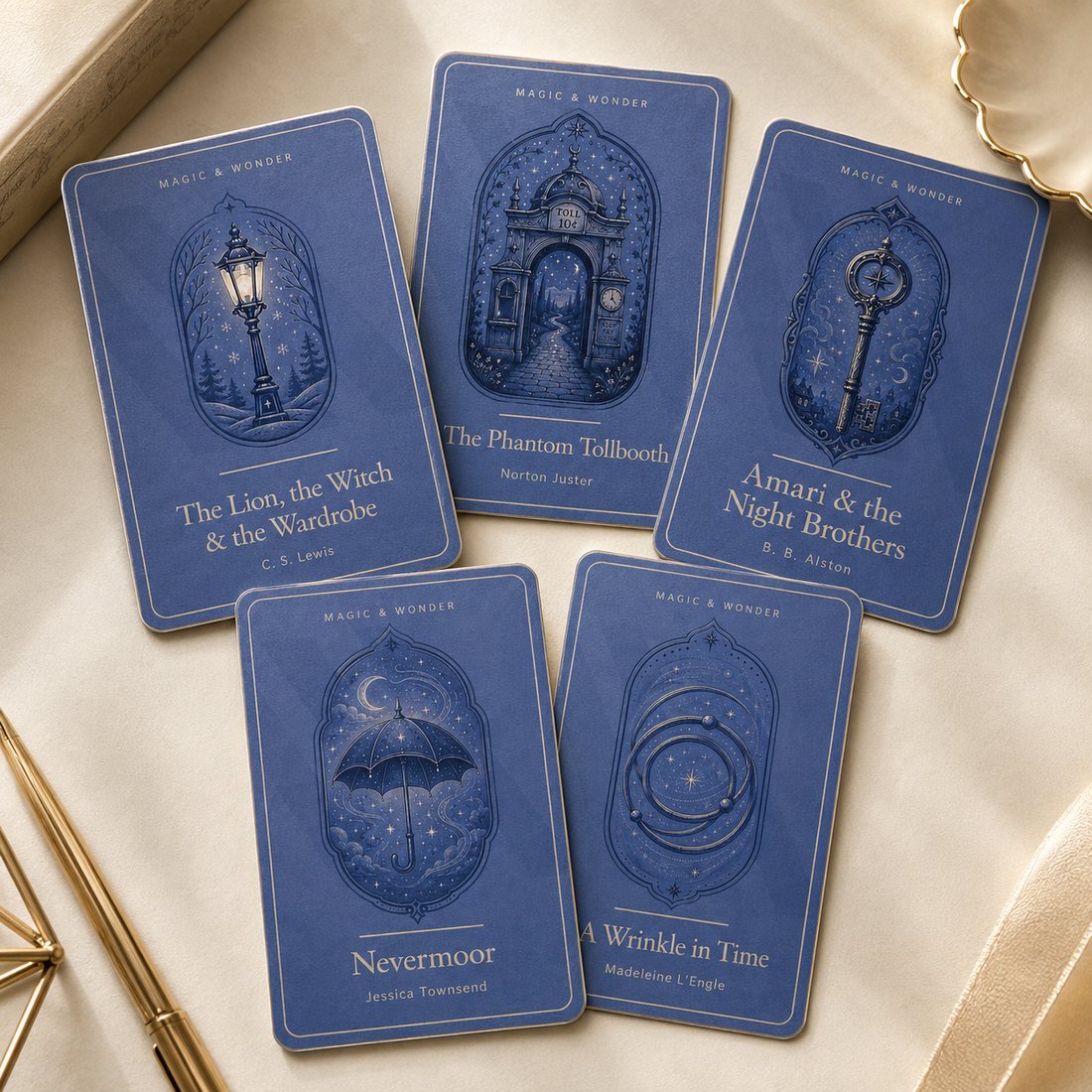 The Magic and Wonder shelf sticker cards